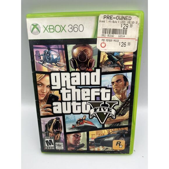 Grand Theft Auto V Five Xbox 360 Video Game Tested - Picture 1 of 6